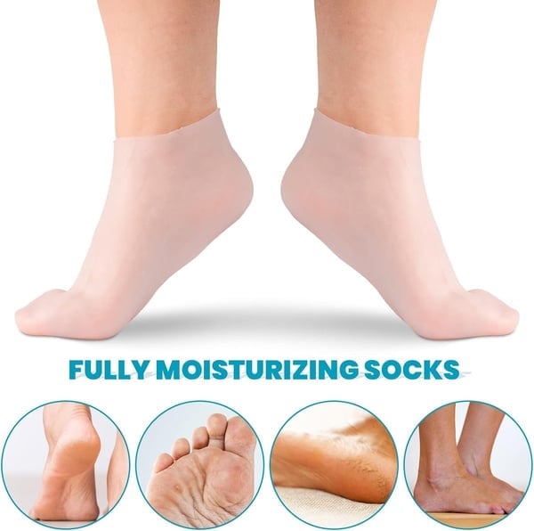 💥LAST DAY SALE 50% OFF💥Foot Spa Moisturizing Exfoliating Silicone Socks⚡BUY 3 GET 1 FREE