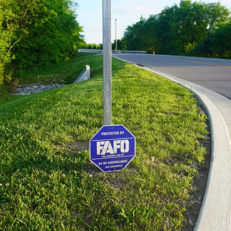 🔥Last Day 49% OFF🛑 FAFO Security Sign