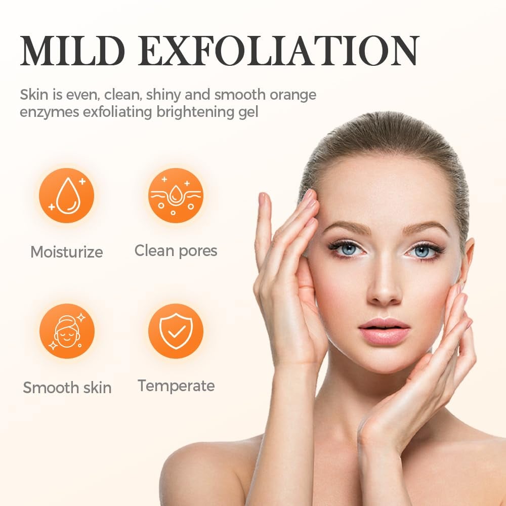 🎁TikTok Last Day Sale - 70% OFF🔥CitrusFlash™ 2025 Micro-Exfoliator--Orange Enzyme Exfoliating Gel