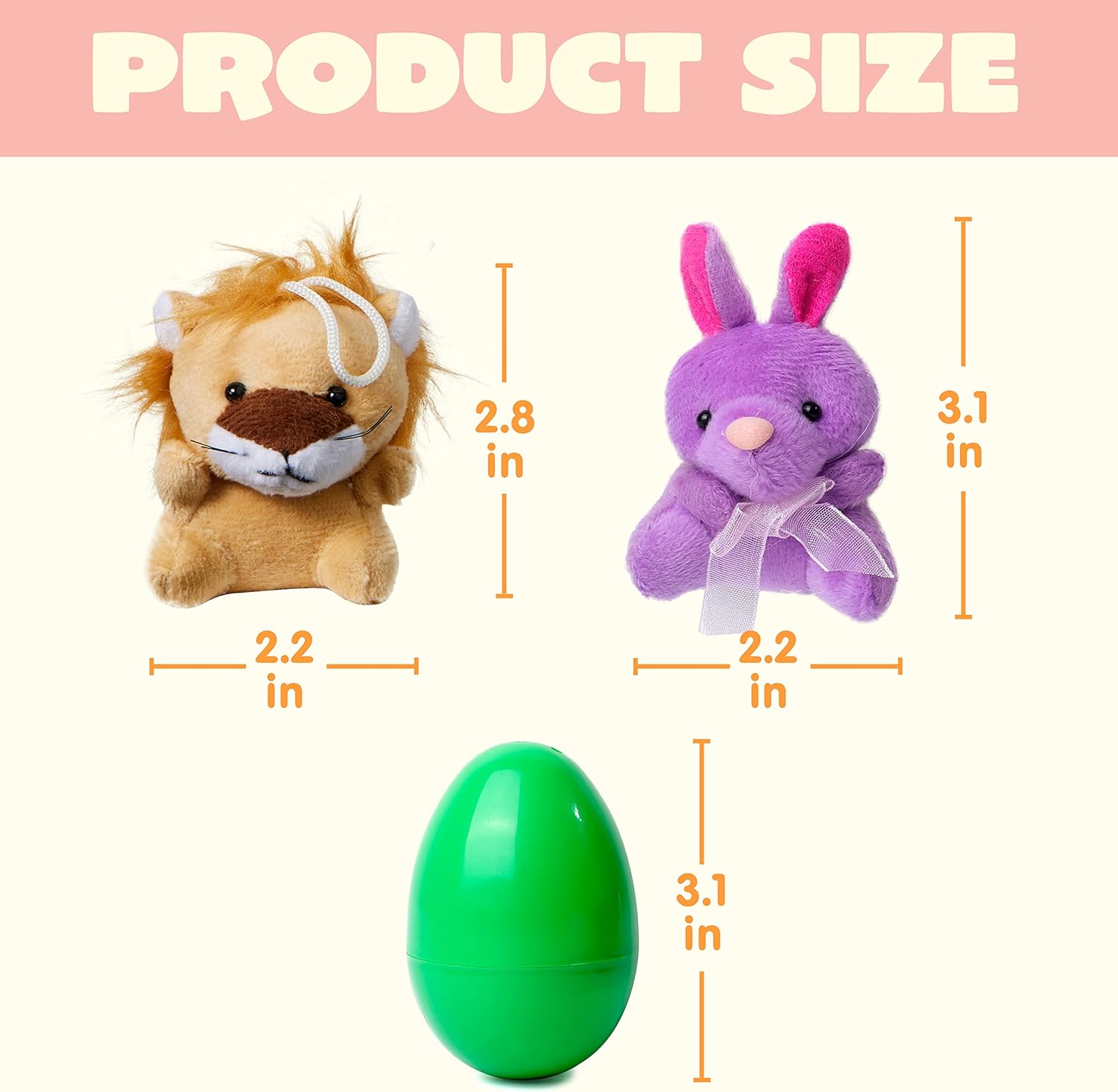 Easter Plush Animal Toy Eggs