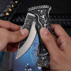 Wolf head self-defense sharp fruit knife