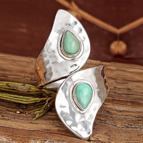 🔥 Last Day Promotion 75% OFF🎁Sterling Silver Western Style Turquoise Ring