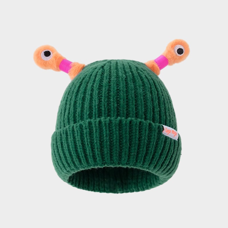 🔥Last Day Promotion - 70% OFF🎁Winter Parent-Child Cute Glowing Little Monster Knit Hat👽