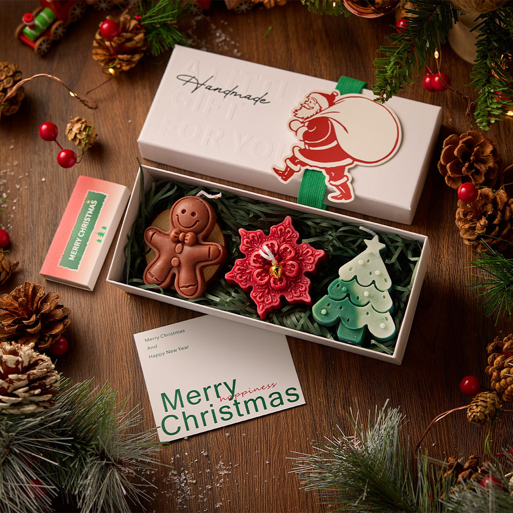 🎁TikTok Last Day Sale - 70% OFF🎅Christmas three-piece scented candle gift set🦌