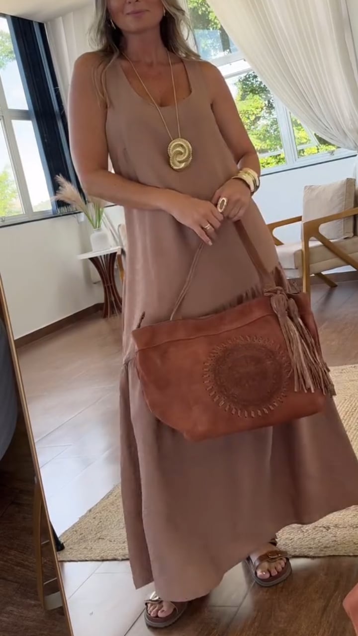 Women's U-neck Sleeveless Fishtail Casual Dress