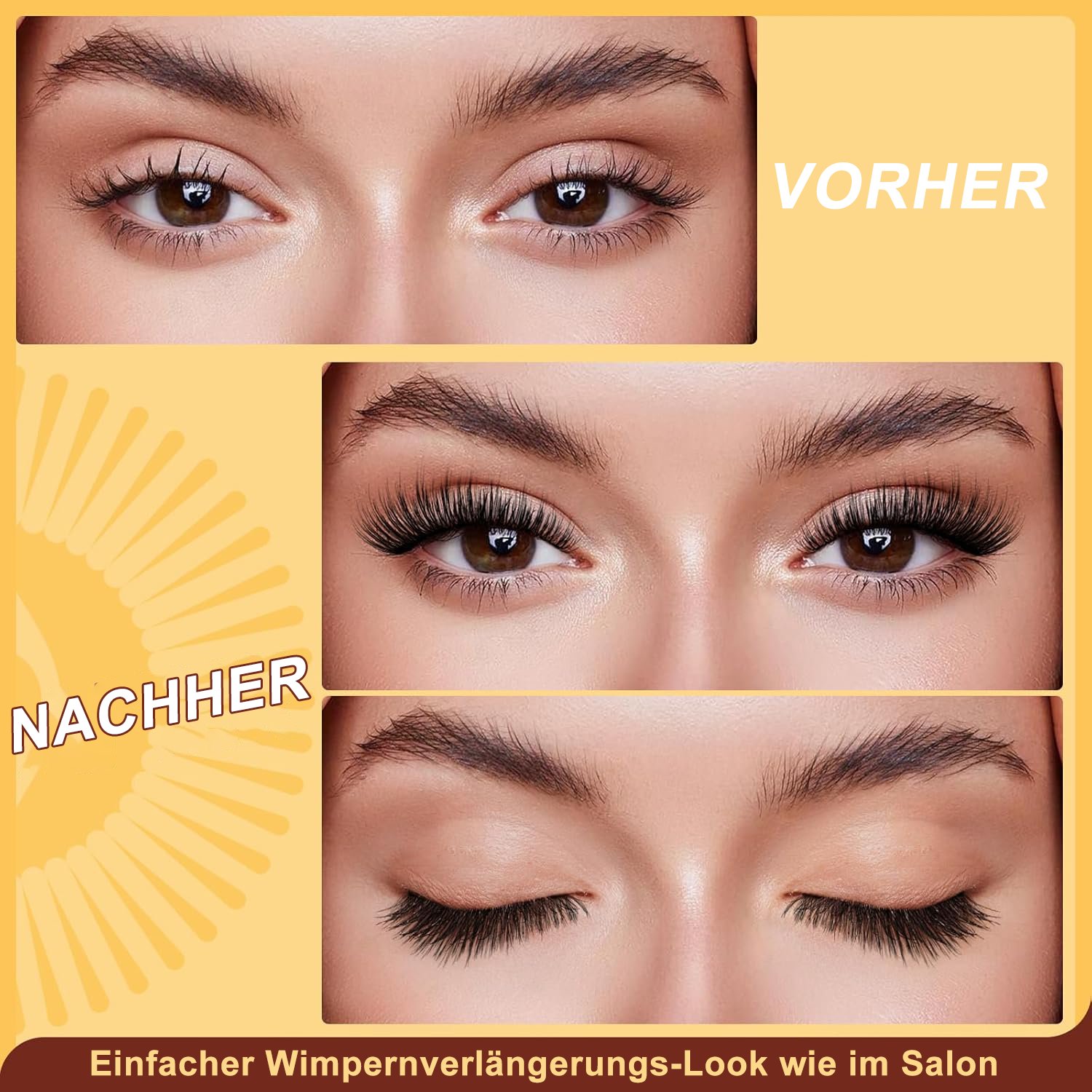 🔥Letzter Tag 49 % RABATT🎁Wiederverwendbare magnetische Wimpern mit Applikator