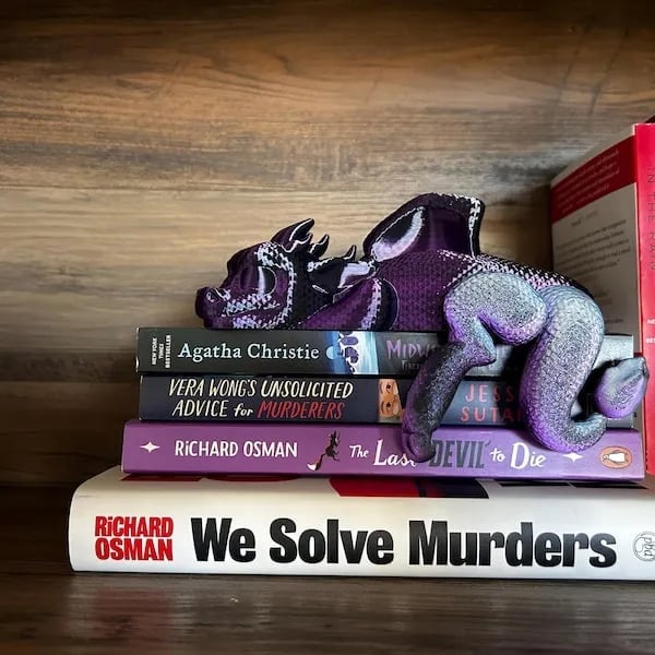 🔥🔥2025 Mother's Day Gift 49% Off--📚3D Printing Sleeping Bookshelf Dragon