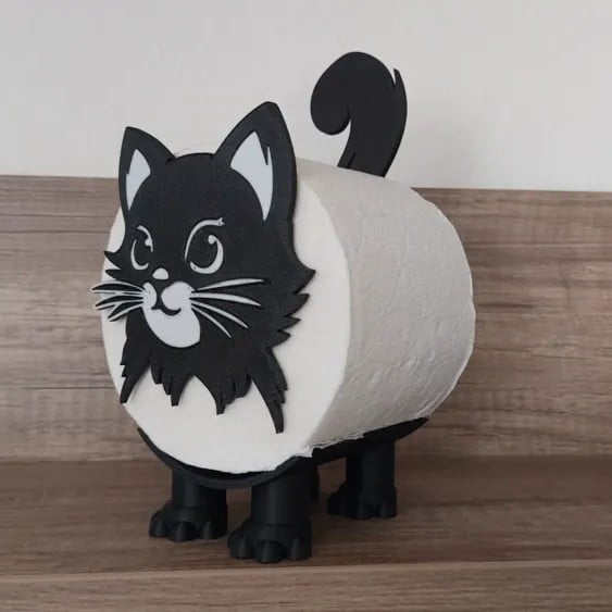 Cute Cat Toilets Roll Holder