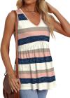 ⏰LAST DAY SALE 50% OFF💥Women Dressy Sleeveless V Neck Babydoll Tank Tops
