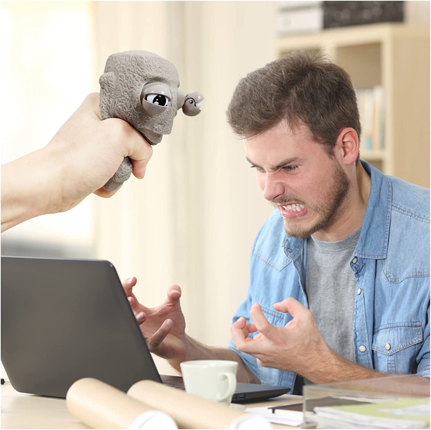 (🌲Early Christmas Sale- SAVE 48% OFF)Squeeze Stone Man Decompression Toy(Buy 5 get 3 Free & Free shipping)