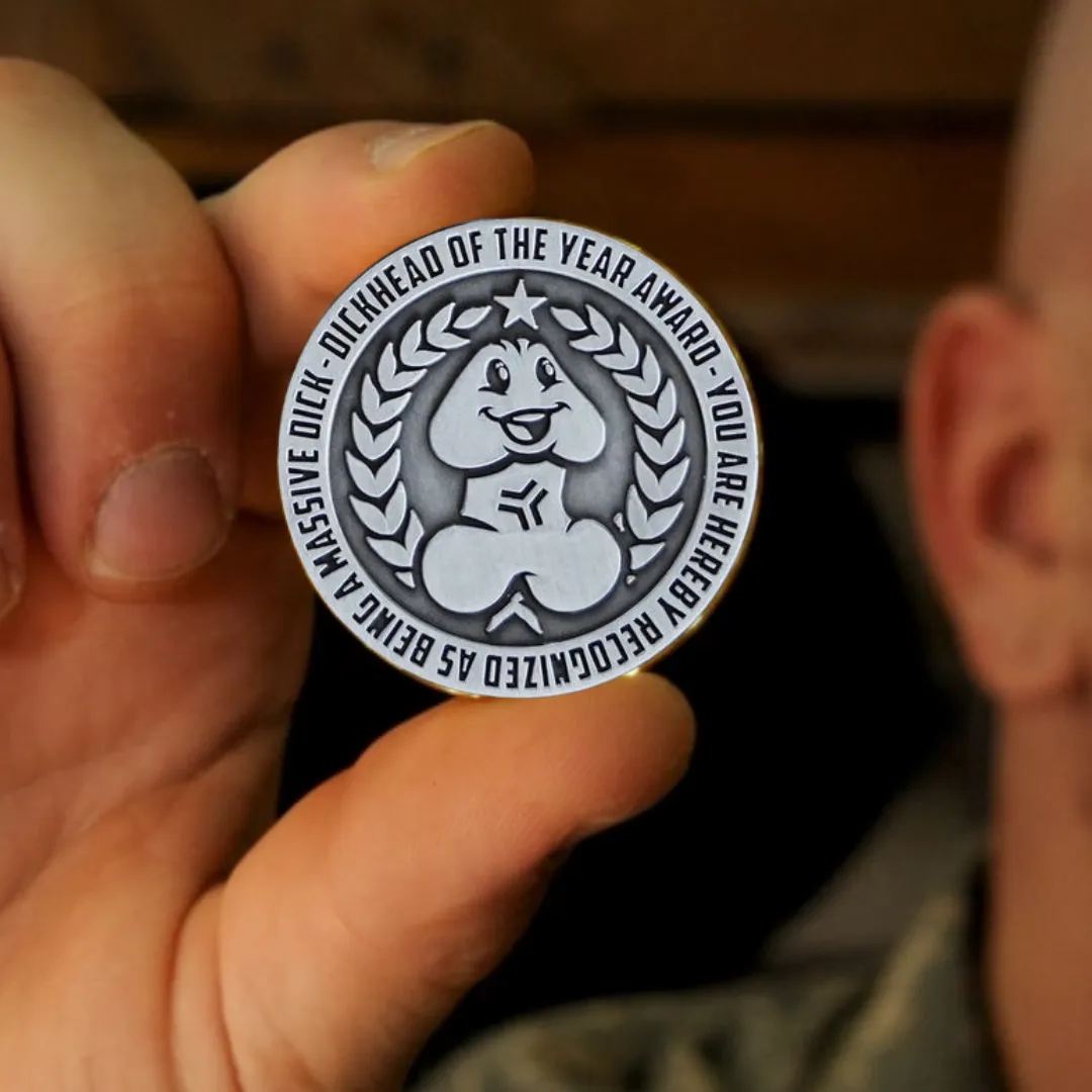 🤣🎖️Hilarious Dickhead of the Year Challenge Coin