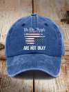 Retro We The People Are Not Okay Baseball Cap