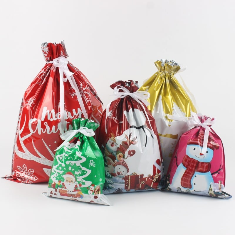 <strong>🎄🎅Early Christmas Promotion - 49% OFF</strong>🎄Christmas Gift Bags with Colorful Drawstring