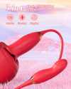 Rose Muncher Powerful Sucking Vibrator Dildo Women's Tongue Licking