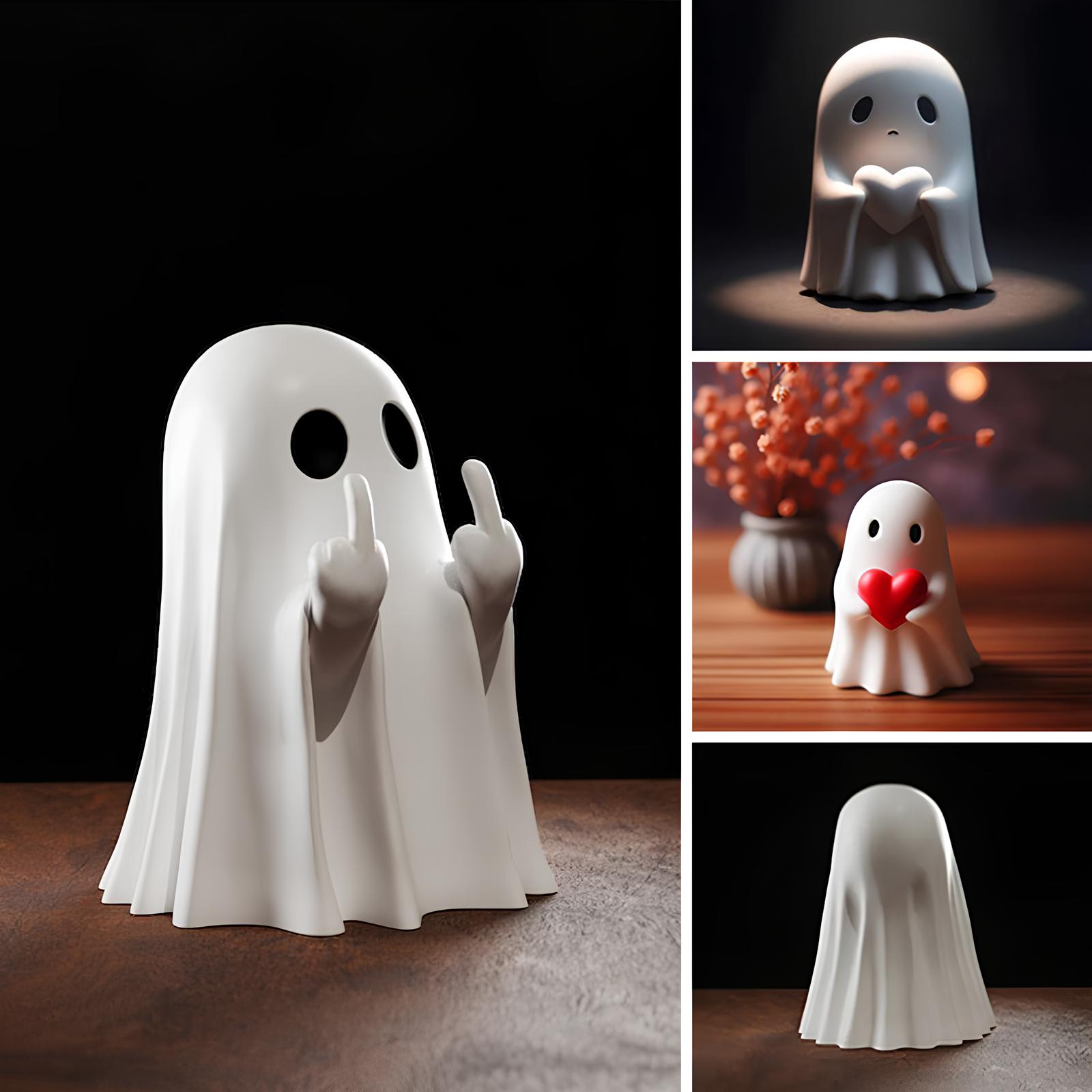 (🌲Hot Sale- SAVE 48% OFF) 3D Printed Unfriendly Ghosts👻, BUY 2 FREE SHIPPING