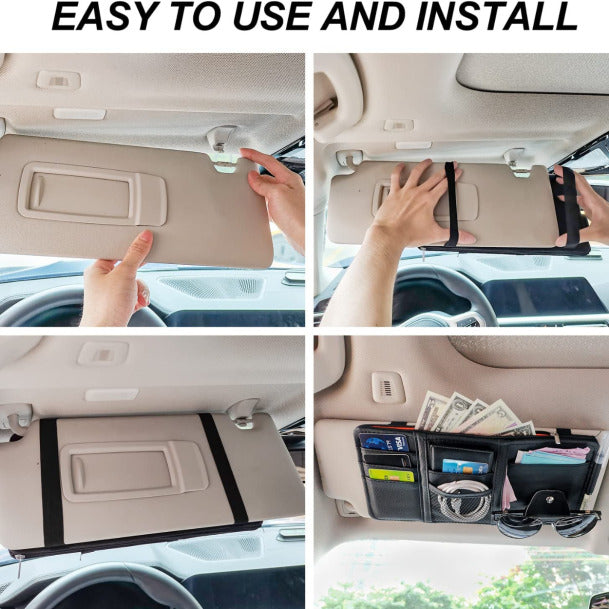 Tiktok Summer Sale🎉Car Sun Visor Organizer with Pockets