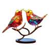 🔥Last Day 50% OFF🎉Birds on Branches Stained Glass Ornaments