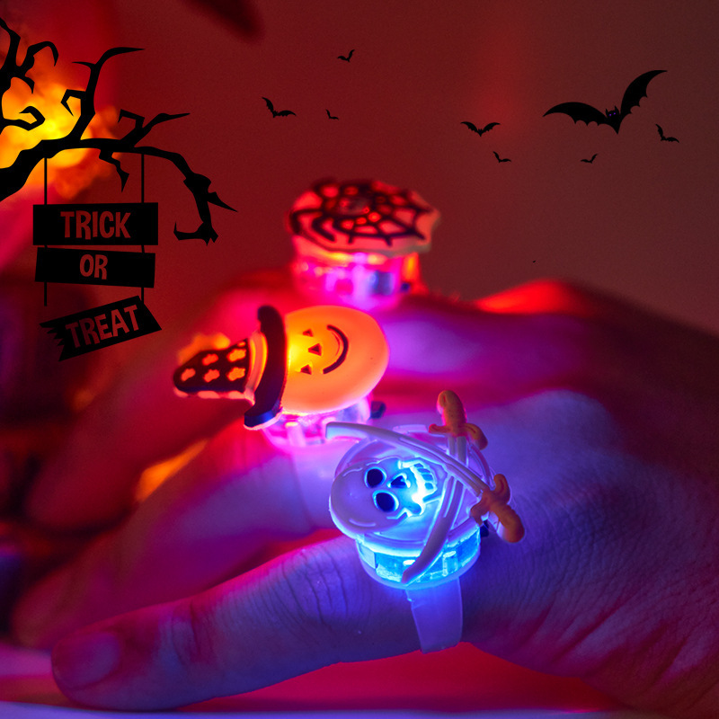 🔥Letzter Tag 50% RABATT - Halloween 50 Stück LED-Leuchtringe