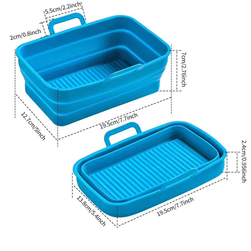 🔥Last Day Promotion - 50% OFF🎁Foldable Air Fryer Silicone Baking Tray