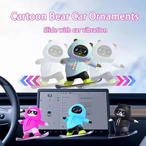 🔥2024 New Car Ornament🔥 - Skateboarding Bear Car Decor