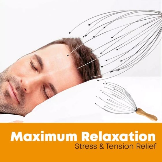 (EASTER SALE - SAVE 50% OFF)Hand Held Scalp Massager- Relax body and soul -Buy 3 Get Extra 20% Off