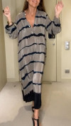 Women's V-neck Striped Print Casual Dress