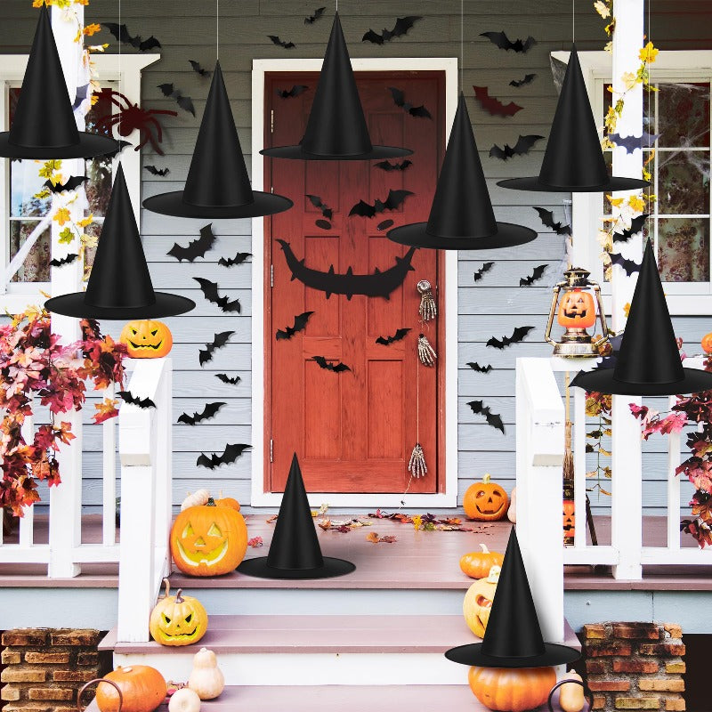 💥LAST DAY SALE 50% OFF💥Hanging Witch Hat & Bat Set