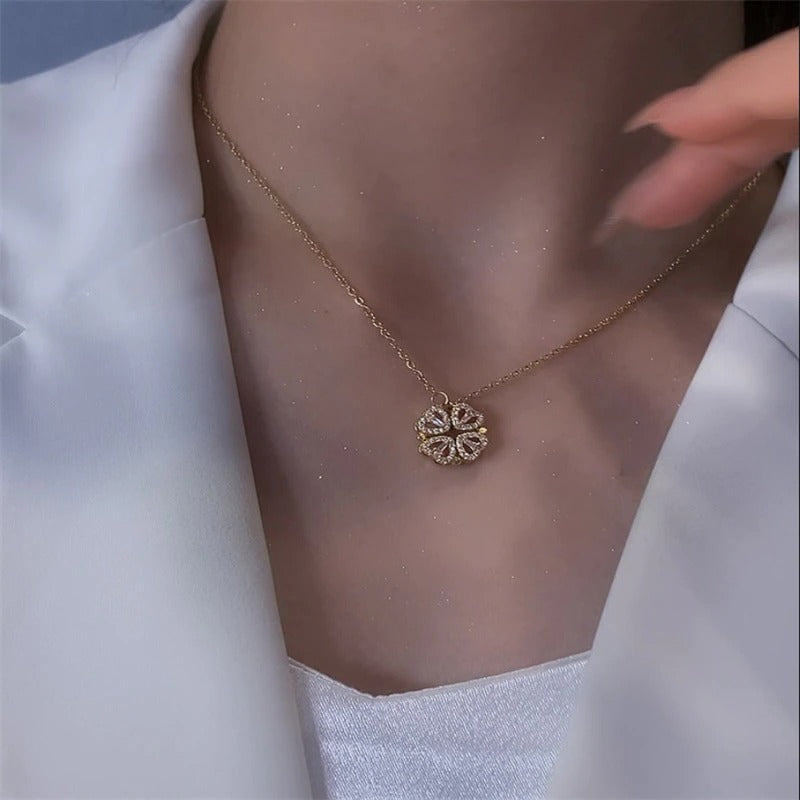 Clover Heart Necklace