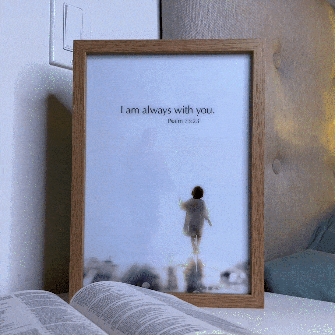 🔥Last 4 hours Sale: Save 60%- ✝🙏He Is With Me -- The Jesus Lamp