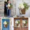💥LAST DAY SALE 50% OFF💥Cream Hydrangea Door Hanger Basket⚡BUY 2 FREE SHIPPING