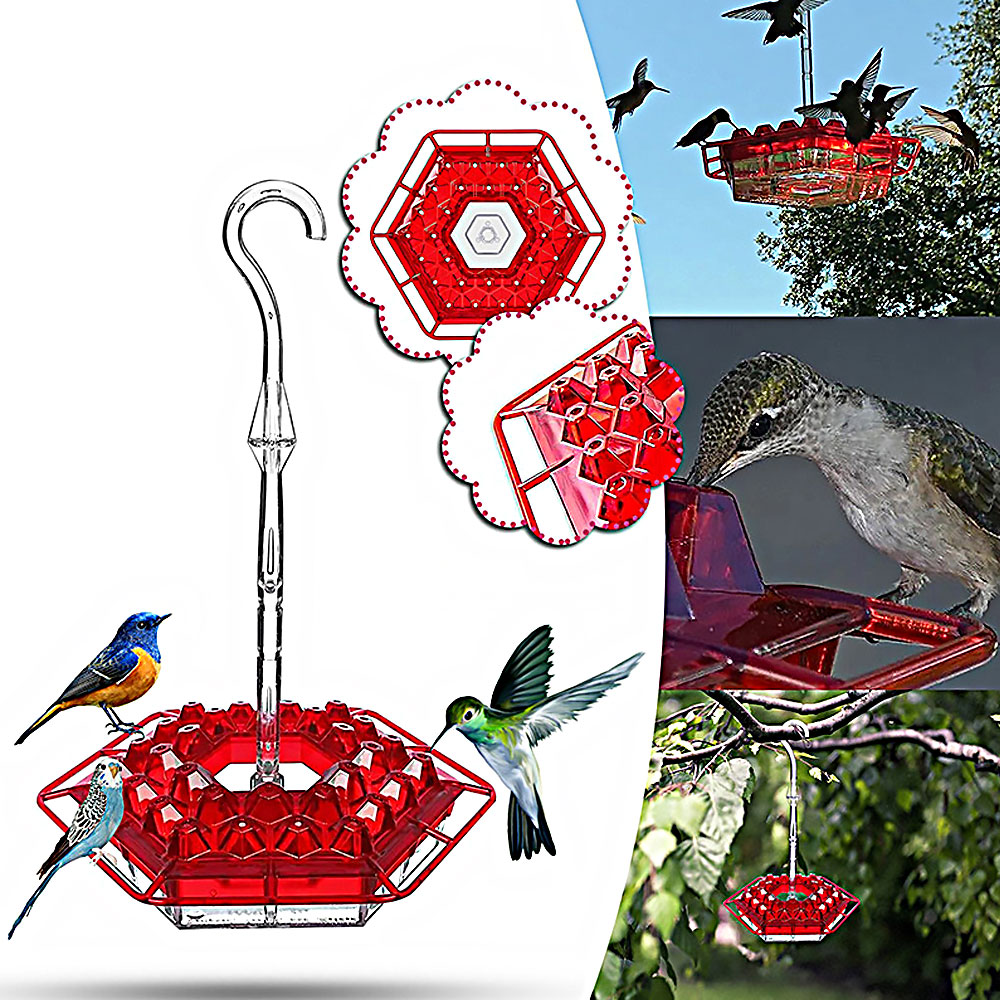 (🔥Spring Promotion-50%🔥)-🐦Hummingbird Feeder With Perch And Built-in Ant Moat (BUY 2 GET 1 FREE)