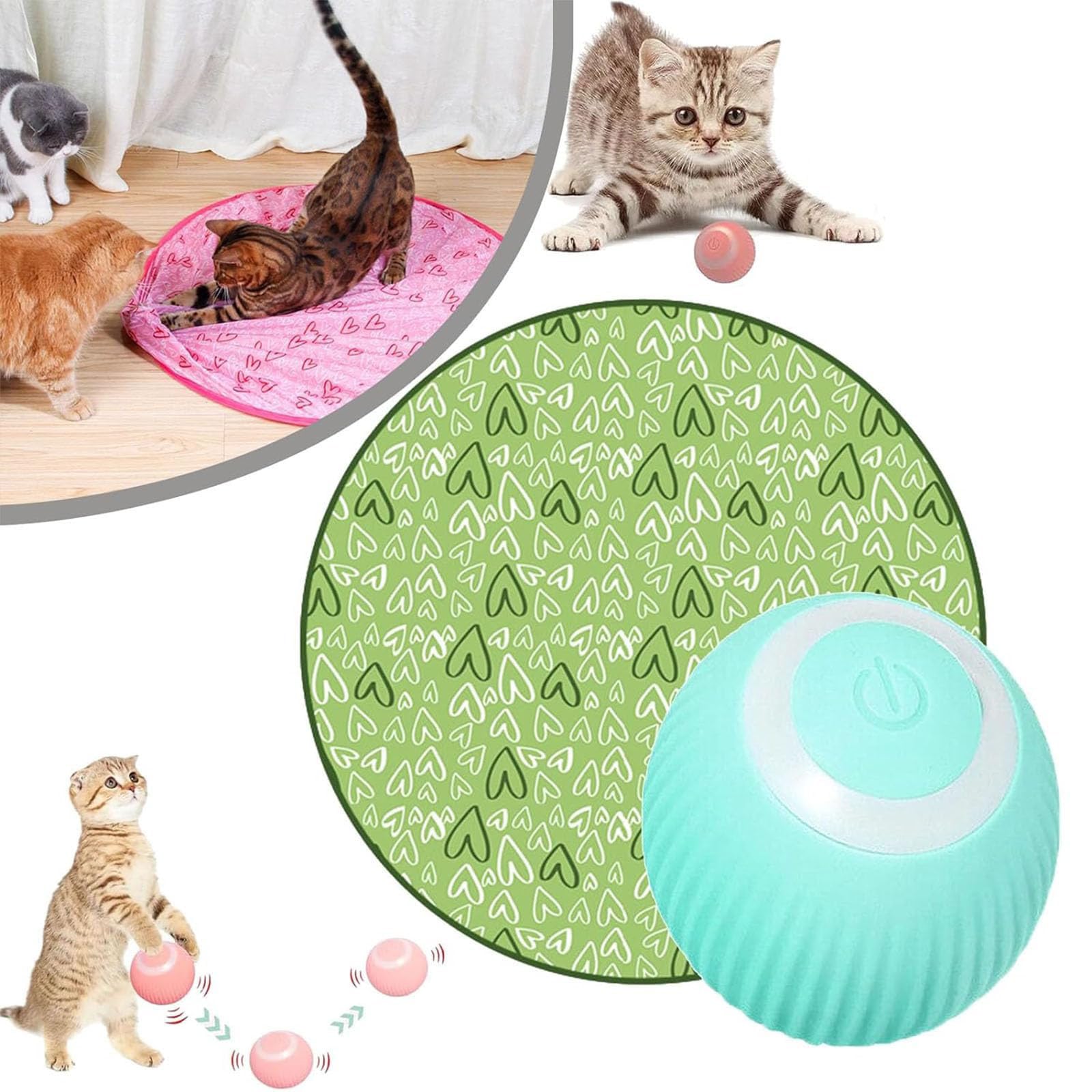  Interactive Hunting Cat Toy - 2025 Best Simulated Interactive  Hunting Cat Toy, Gertar Cat Toy, USB Rechargeable Smart Power Ball 2.0 Cat  Toy, 2 in 1 Automatic 360° Self Rolling Ball (2 Pcs) : Pet Supplies