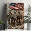 🎖️July 4th Flash Sale: 50% OFF Sitewide! 💕Handmade Patriotic Tactics Wall Painting