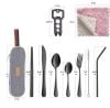 (EASTER PRE PROMOTION - SAVE 50% OFF) New Upgrade Travel Utensils Set - Buy 4 Get Extra 20% OFF & Free Shipping