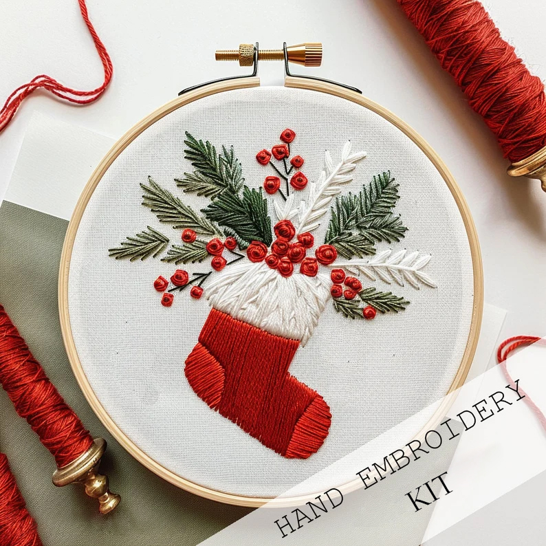 Christmas Embroidery KIT