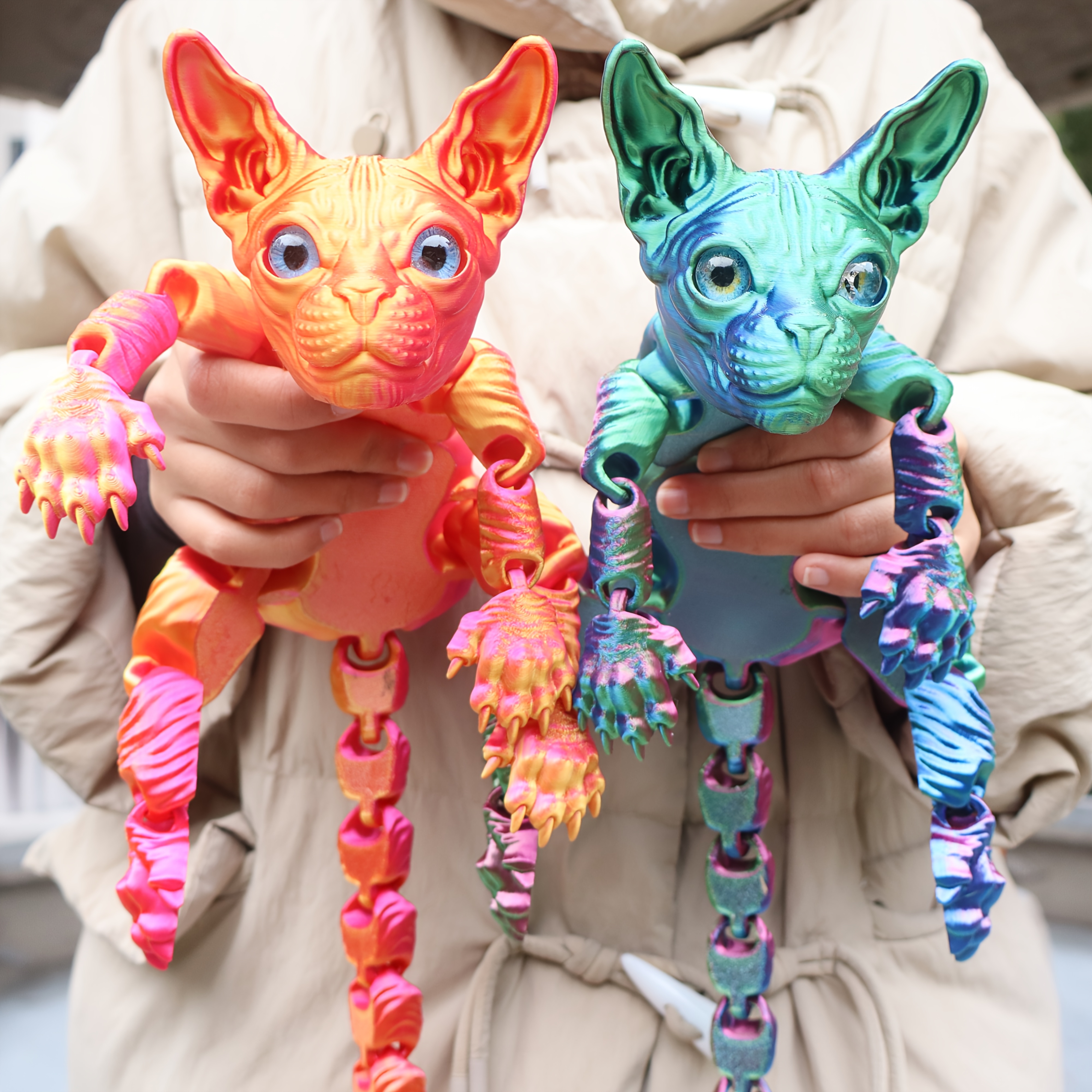 🎁TikTok Last Day Sale - 70% OFF🔥23cm/9.06inch 3D Printed Articulated Cat Figure