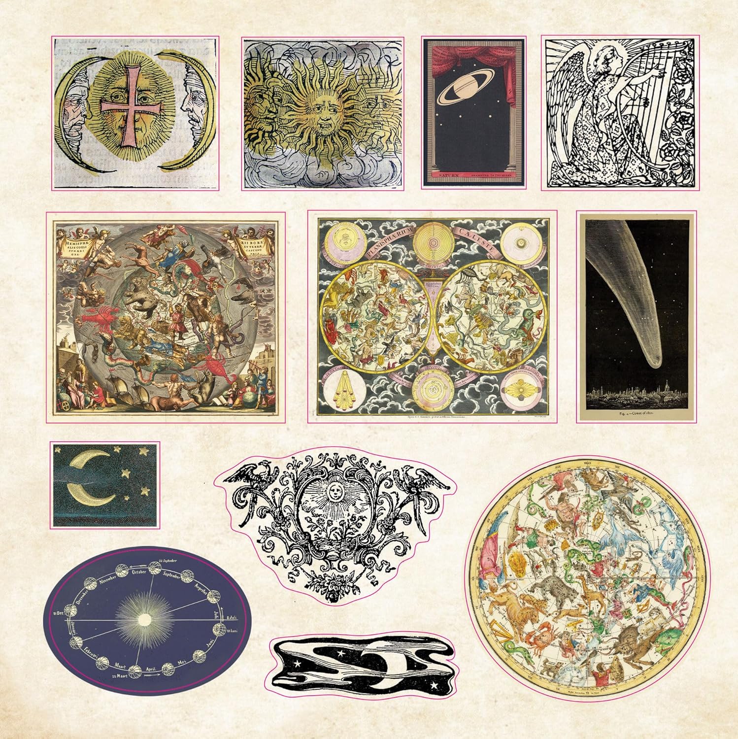 A COSMIC STICKER BOOK🌙✨ (over 900 stickers!)