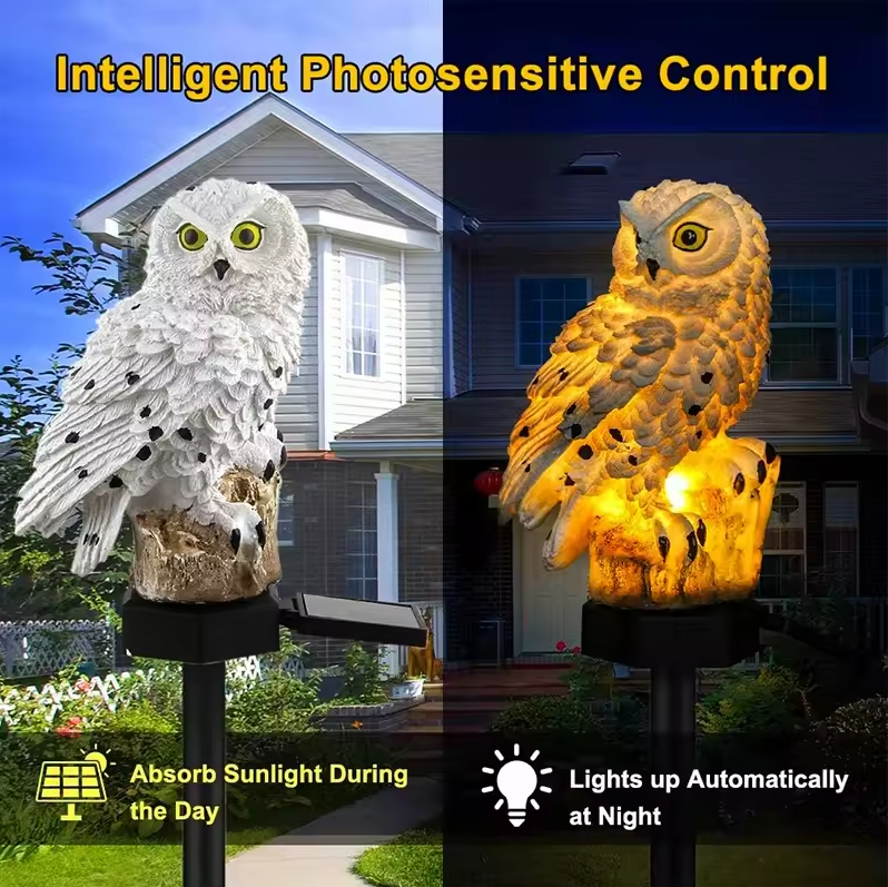 🔥Last Day Promotion 70% OFF🔥Waterproof Solar Powered Owl Lawn Light