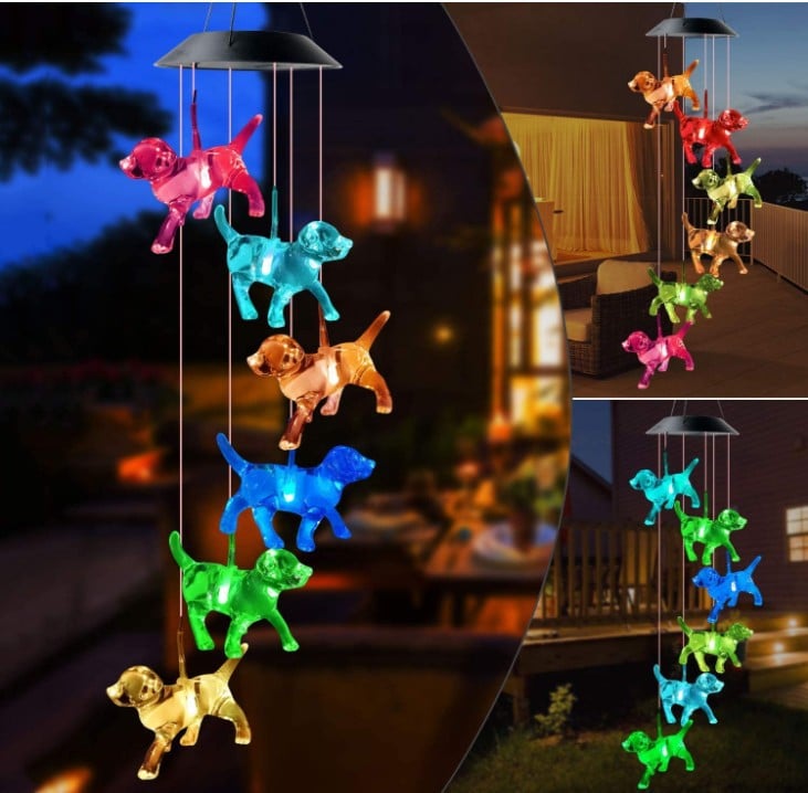 Mother's Day Limited Time Sale 70% OFF💓Patio Solar Hummingbird Wind Chimes Butterfly Landscape Lights