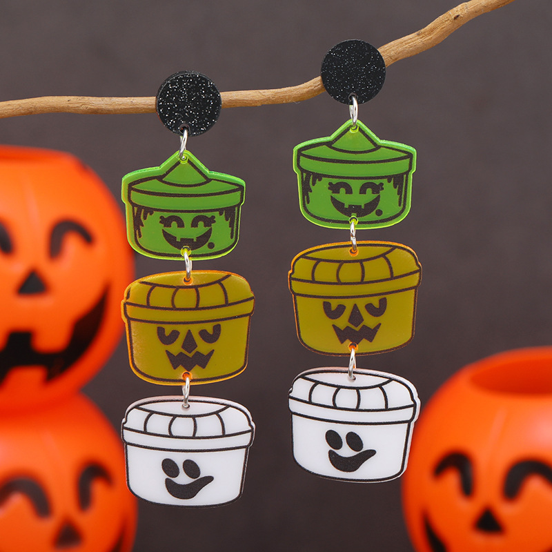 🎃Early Halloween Sale👻Halloween Nostalgia Bucket Earrings🔥Buy 3 Save 20% & Free Shipping