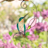 Handmade Hummingbird Stained Glass Window Hangings