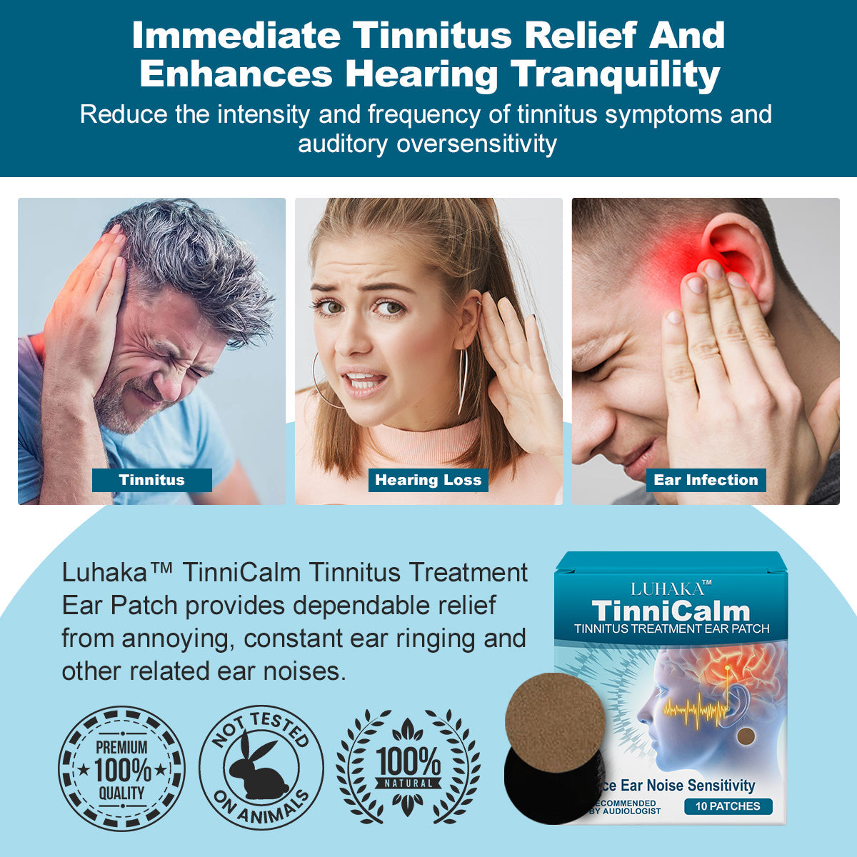 🔥Last Day Promotion 48% OFF-🎁- Luhaka™ TinniCalm Tinnitus Treatment Ear Patch