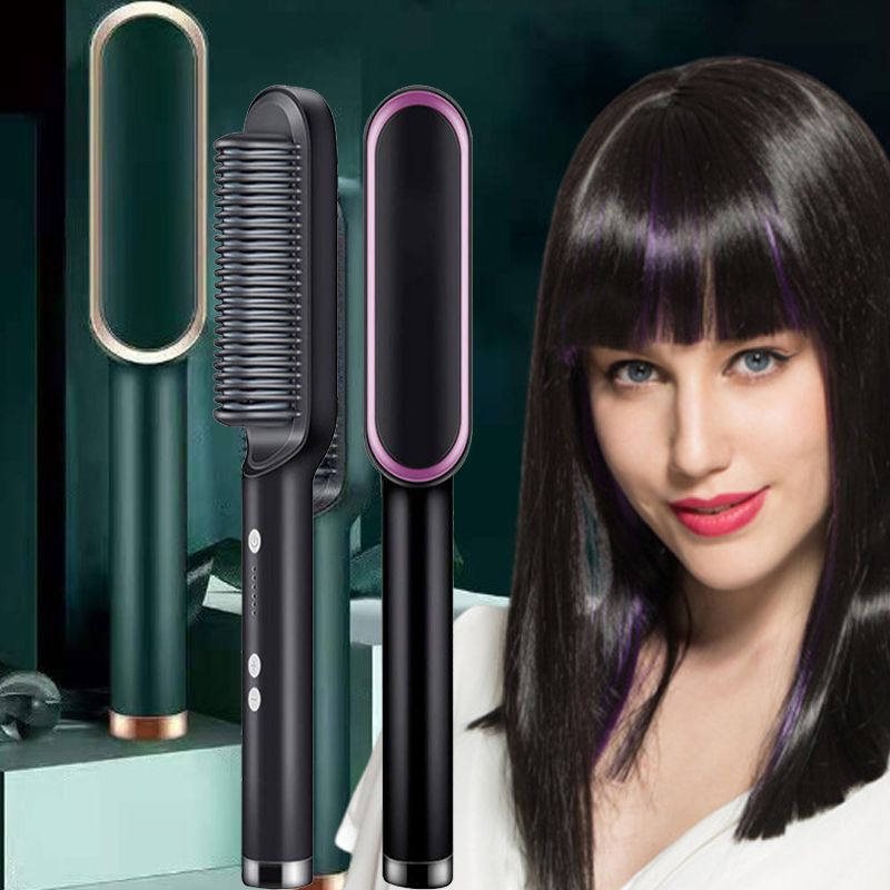 (🎅Christmas Sale 48% OFF)Hair Curler And Straightener Brush(BUY 2 FREE SHIPPING）