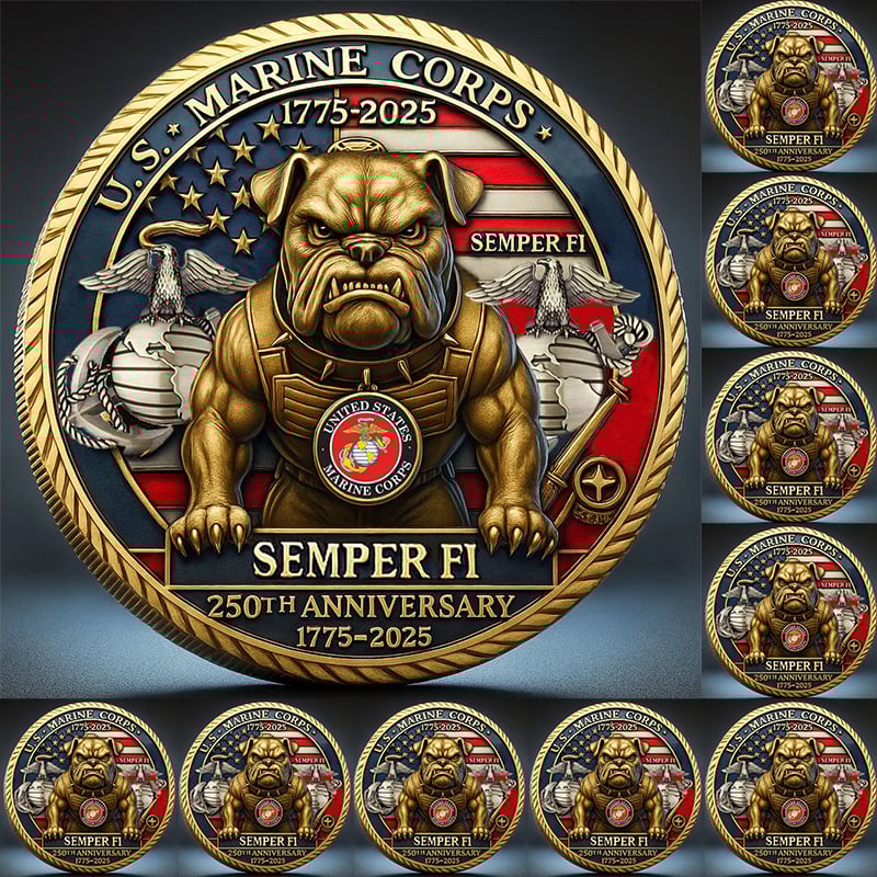 U.S. Marine Corps “Devil Dog” 250th Anniversary Commemorative Coin