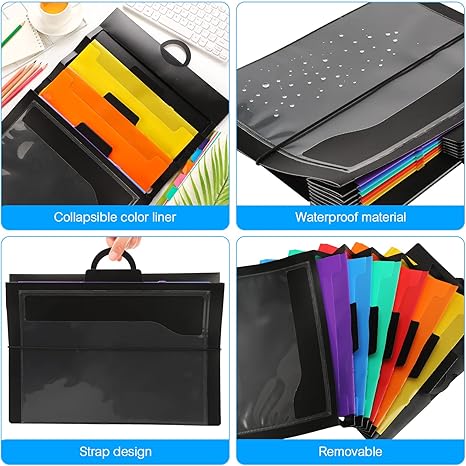 🔥Last Day Promotion 48% OFF-🎁- Hanging 6 Pocket File Folders 36 in - Multicolor