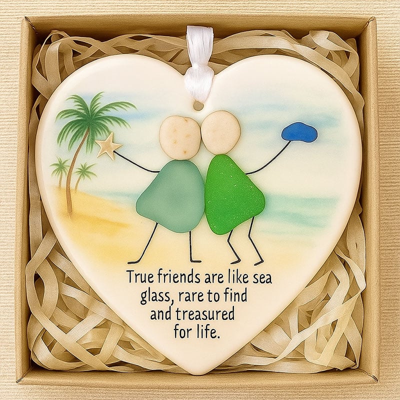 True Friendship Sea Glass Decoration