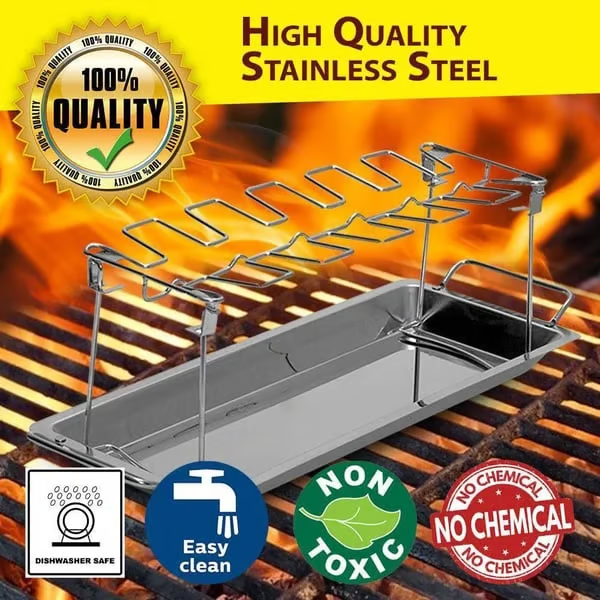 (🌲Early Christmas Sale- 49% OFF) 🍗Roasted Chicken Rack Holder - 🔥 BUY 3 SAVE Extra 20%