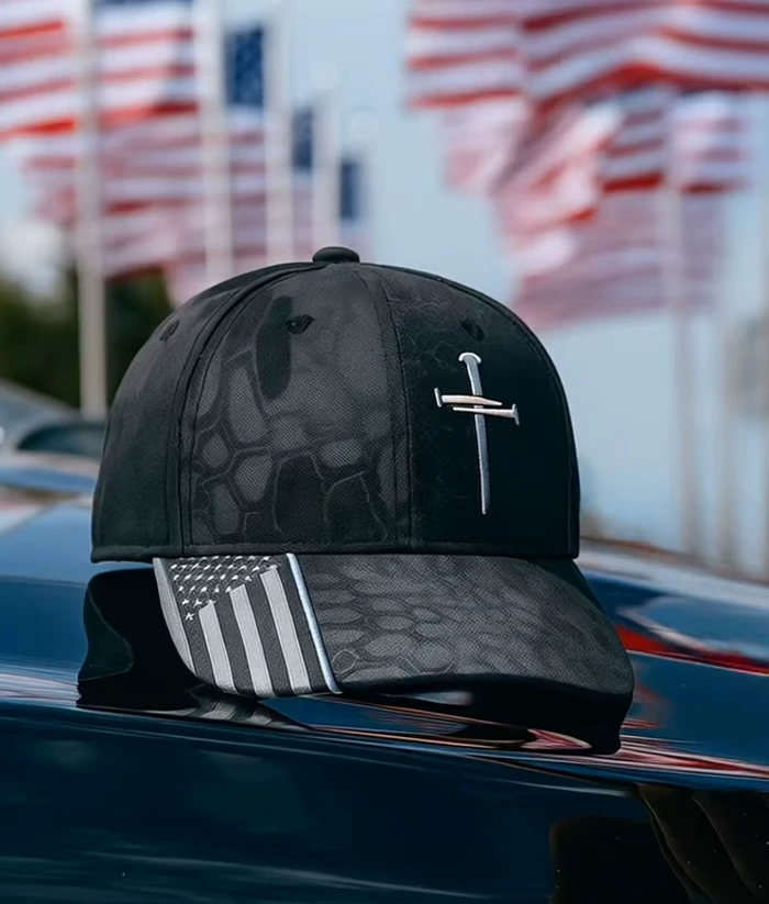 ✝️Adjustable Flexfit Jesus 3 Nail Cross Hat🎁 - BUY 3 FREE SHIPPING