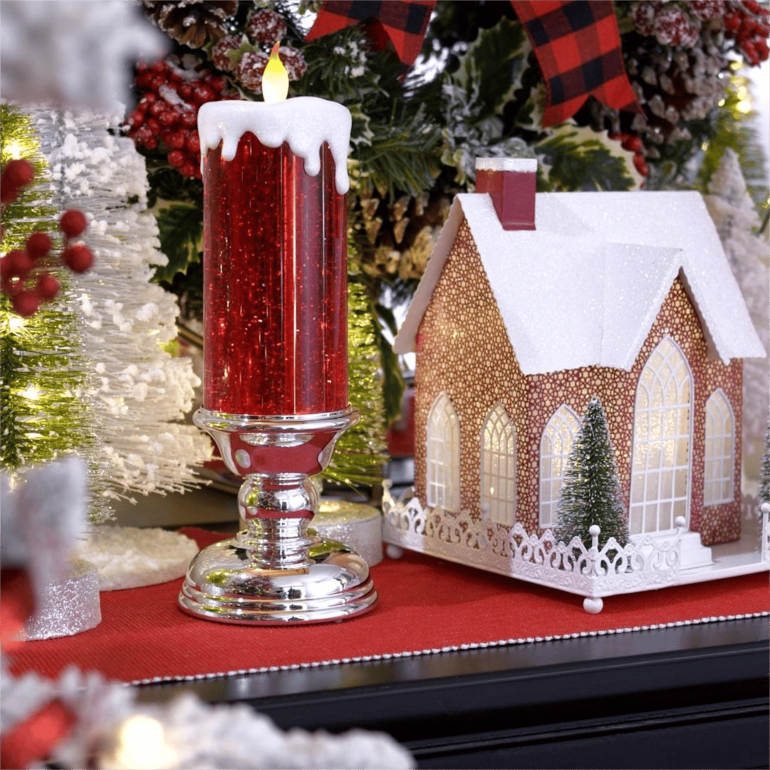 LED Christmas Candles  With Pedestal(Buy 2 get Free shipping)