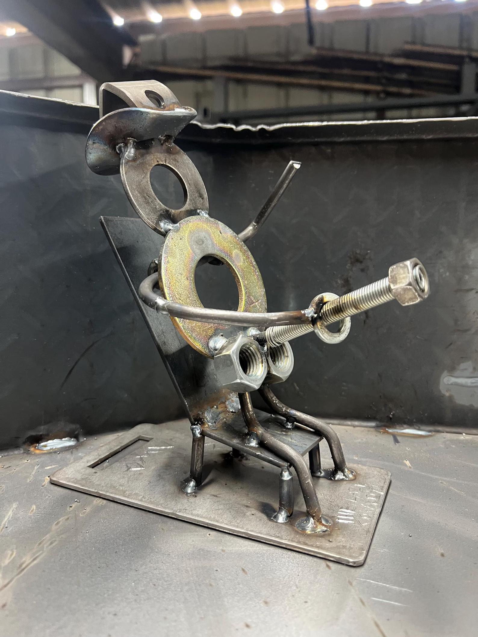 The Jackin’ Cowboy – Handmade Steel Desk Buddy
